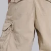 Sandfarbene Cargo-Shorts