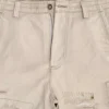 Sandfarbene Cargo-Shorts