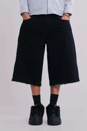 Sandschwarze Colossus-Shorts
