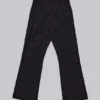Schwarze Anzughose „Stacked Bootcut“ mit Nadelstreifen