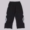 Schwarze Baggy-Monster Joggers mit Gothic-Print