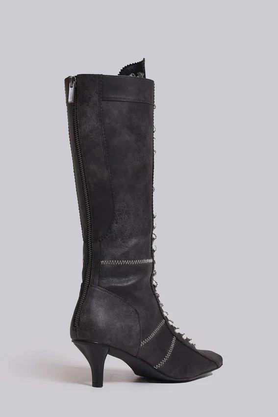 Schwarze „Brooke“-Boxerstiefel