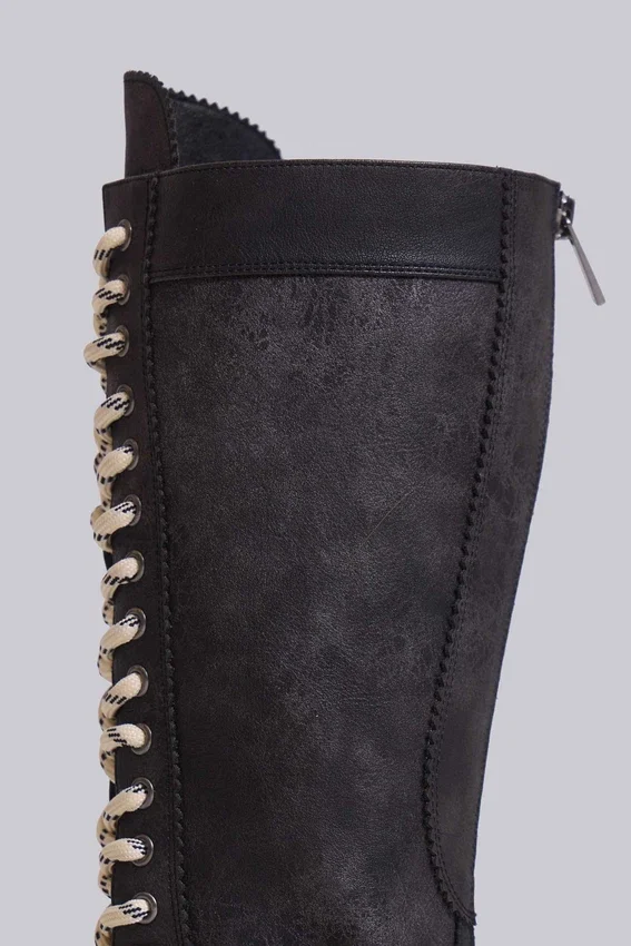 Schwarze „Brooke“-Boxerstiefel