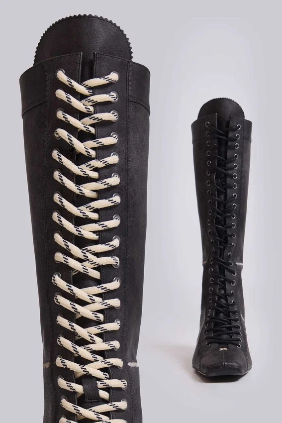 Schwarze „Brooke“-Boxerstiefel