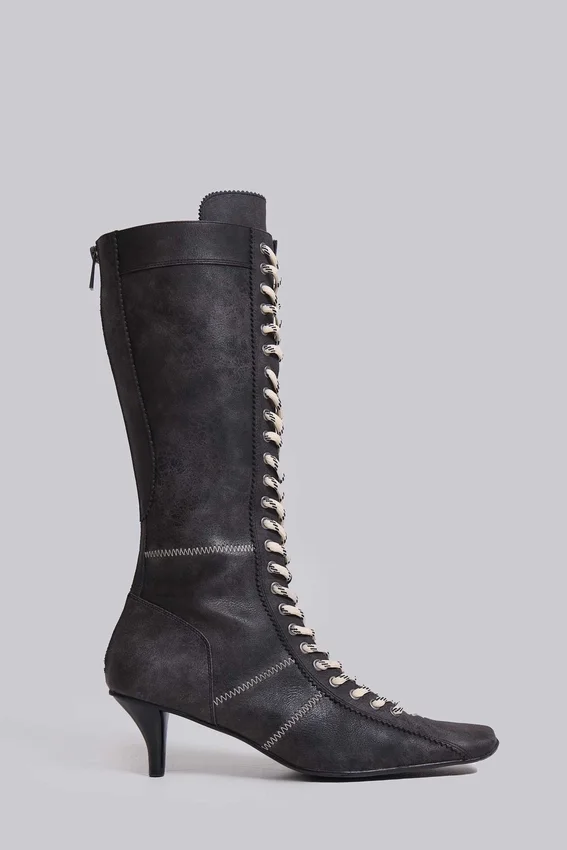 Schwarze „Brooke“-Boxerstiefel