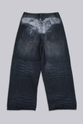 Schwarze „Falcon“ XL Colossus Jeans