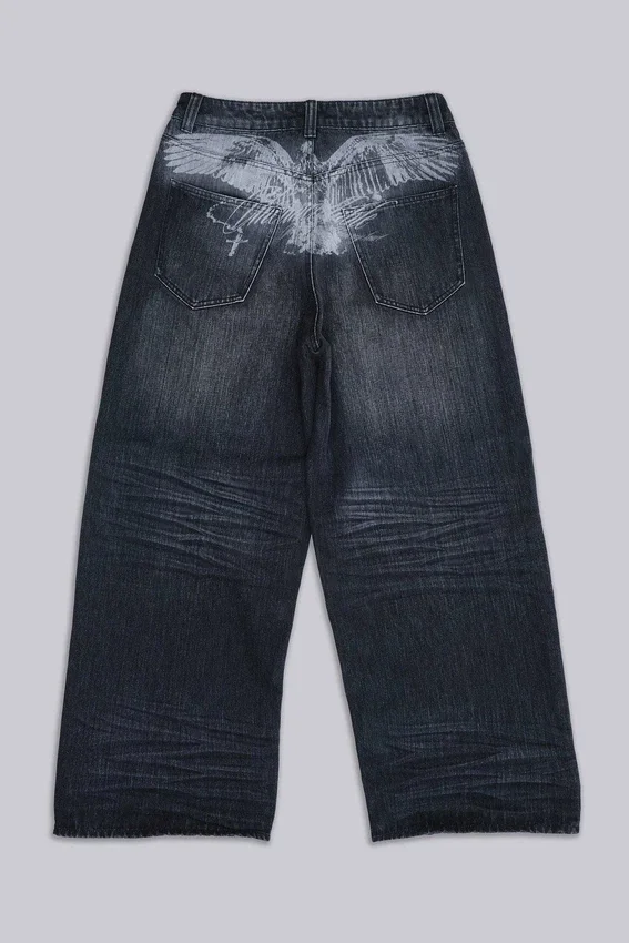 Schwarze „Falcon“ XL Colossus Jeans