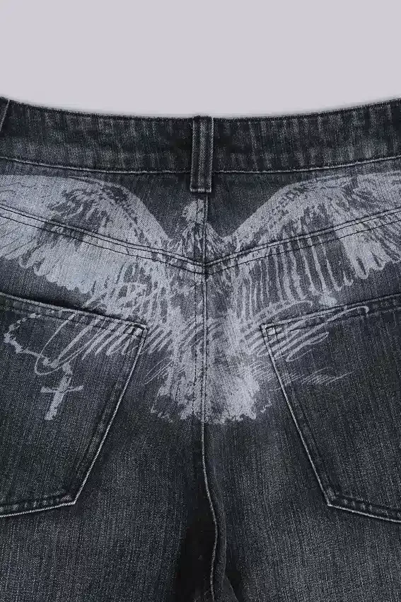 Schwarze „Falcon“ XL Colossus Jeans