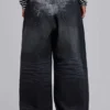Schwarze „Falcon“ XL Colossus Jeans