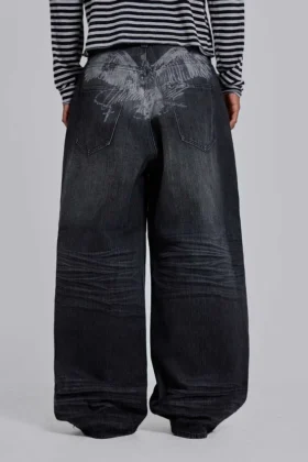 Schwarze „Falcon“ XL Colossus Jeans
