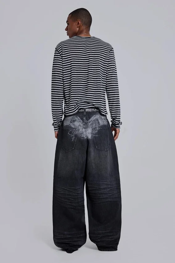 Schwarze „Falcon“ XL Colossus Jeans