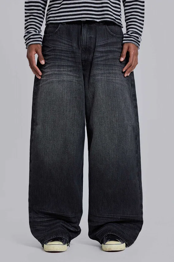 Schwarze „Falcon“ XL Colossus Jeans