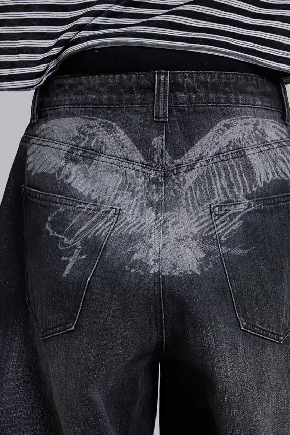 Schwarze „Falcon“ XL Colossus Jeans