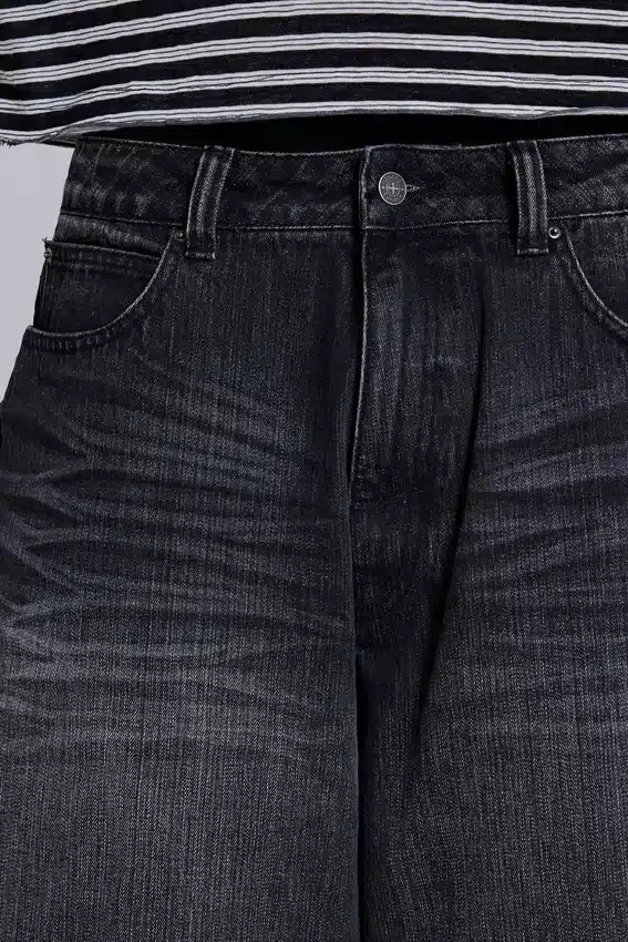 Schwarze „Falcon“ XL Colossus Jeans