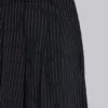 Schwarze Goliath-Baggy-Shorts mit Nadelstreifen