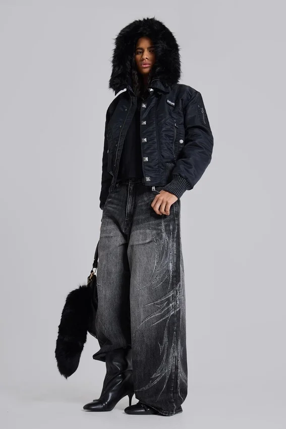 Schwarze „Jewel Blade XL Colossus“-Jeans