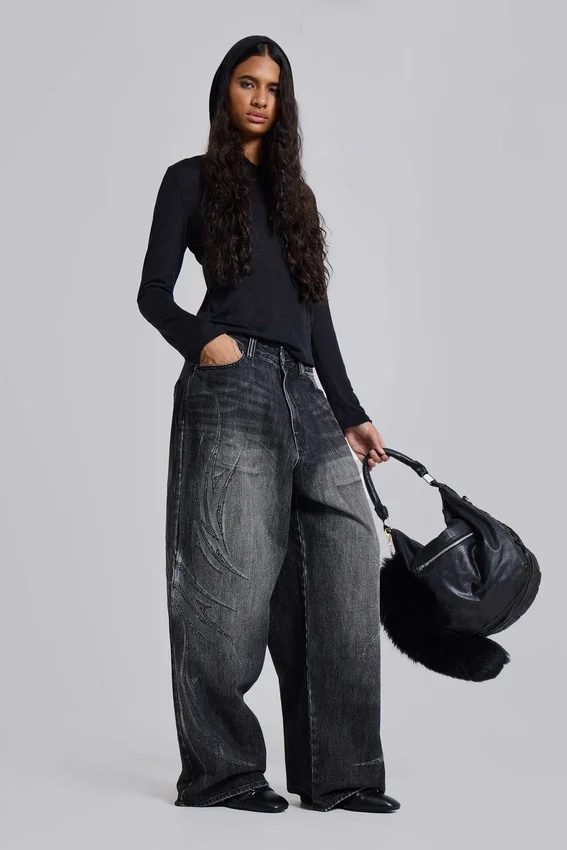 Schwarze „Jewel Blade XL Colossus“-Jeans