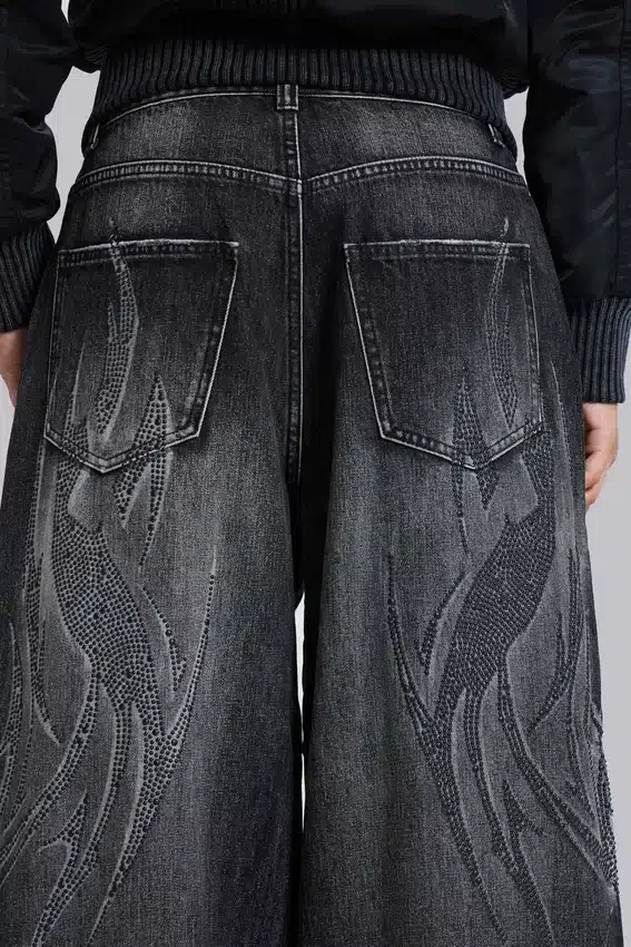 Schwarze „Jewel Blade XL Colossus“-Jeans