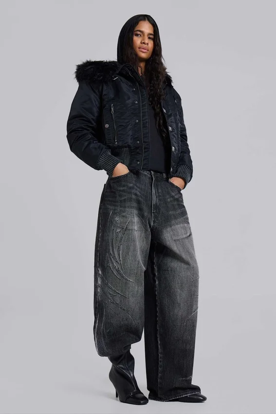 Schwarze „Jewel Blade XL Colossus“-Jeans