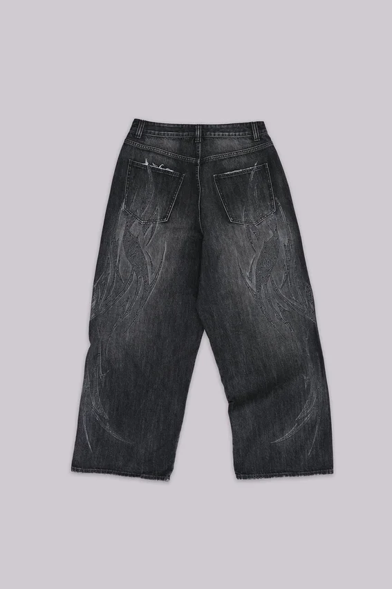 Schwarze „Jewel Blade XL Colossus“-Jeans