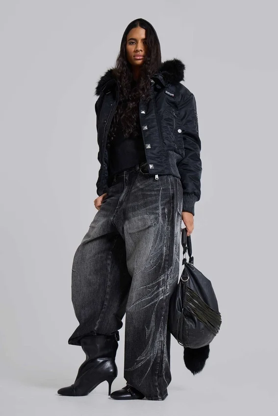 Schwarze „Jewel Blade XL Colossus“-Jeans