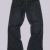 Schwarze „Jude“ Bootcut-Jeans