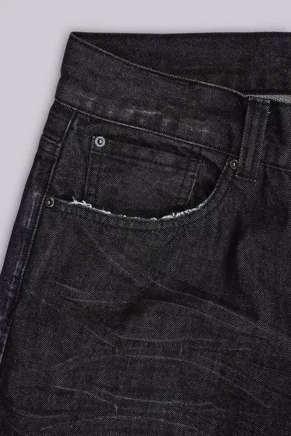 Schwarze „Jude“ Bootcut-Jeans
