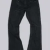 Schwarze „Jude“ Bootcut-Jeans