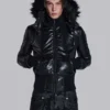 Schwarze Mercury-Daunenjacke