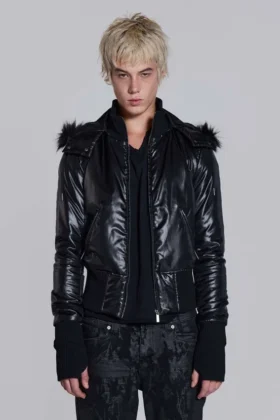 Schwarze Mercury-Daunenjacke