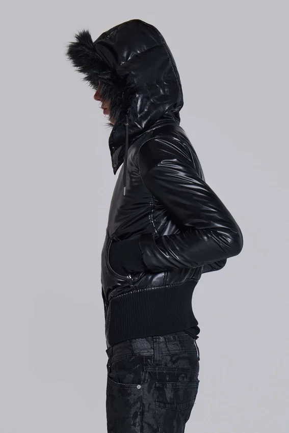Schwarze Mercury-Daunenjacke