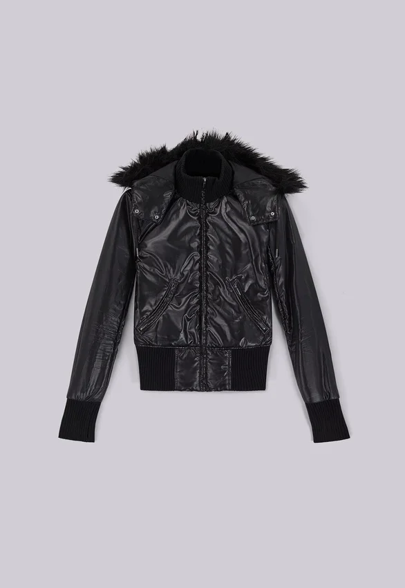 Schwarze Mercury-Daunenjacke