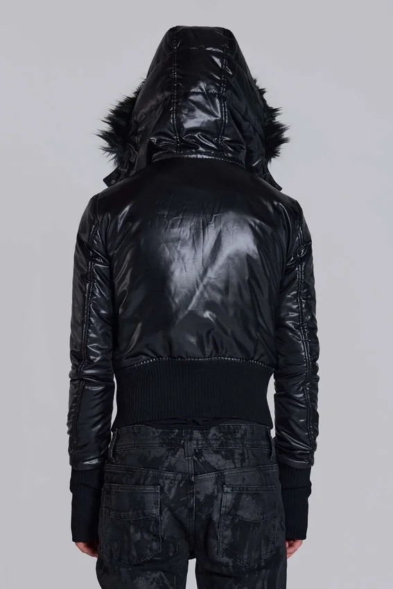 Schwarze Mercury-Daunenjacke