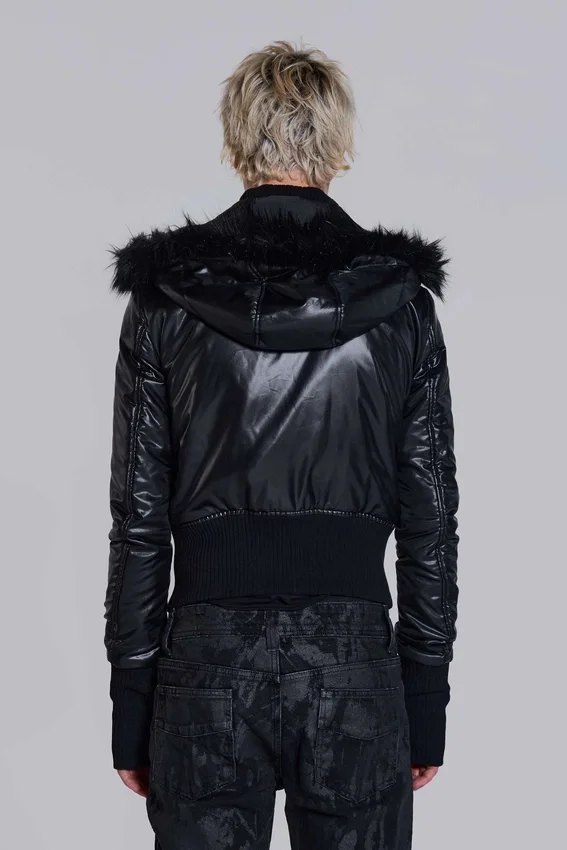 Schwarze Mercury-Daunenjacke