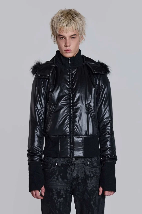 Schwarze Mercury-Daunenjacke