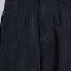 Schwarze, Nadelstreifen-Jeans „XL Colossus“