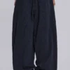 Schwarze, Nadelstreifen-Jeans „XL Colossus“