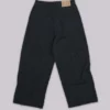 Schwarze, Nadelstreifen-Jeans „XL Colossus“