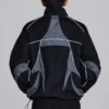 Schwarze „Panelled Vapor“-Jacke