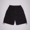 Schwarze Parachute Cargo-Baggy-Shorts