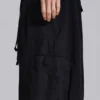 Schwarze Parachute Cargo-Baggy-Shorts