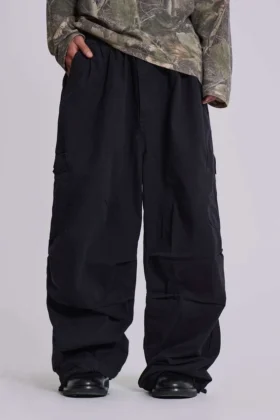 Schwarze Parachute Cargo-Hose