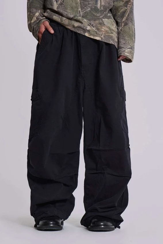 Schwarze Parachute Cargo-Hose