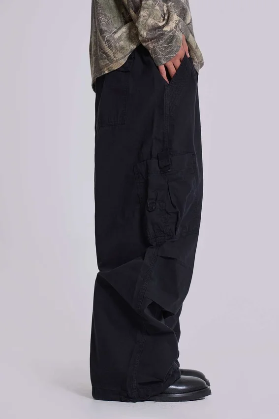 Schwarze Parachute Cargo-Hose