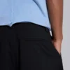 Schwarze, taillierte Goliath-Baggy-Shorts