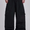Schwarze Titan-Cargohose