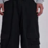 Schwarze Titan-Cargohose