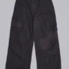 Schwarze Titan-Cargohose