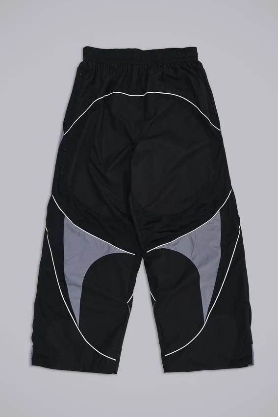Schwarze Vapor-Jogginghose mit Einsätzen