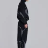 Schwarze Vapor-Jogginghose mit Einsätzen